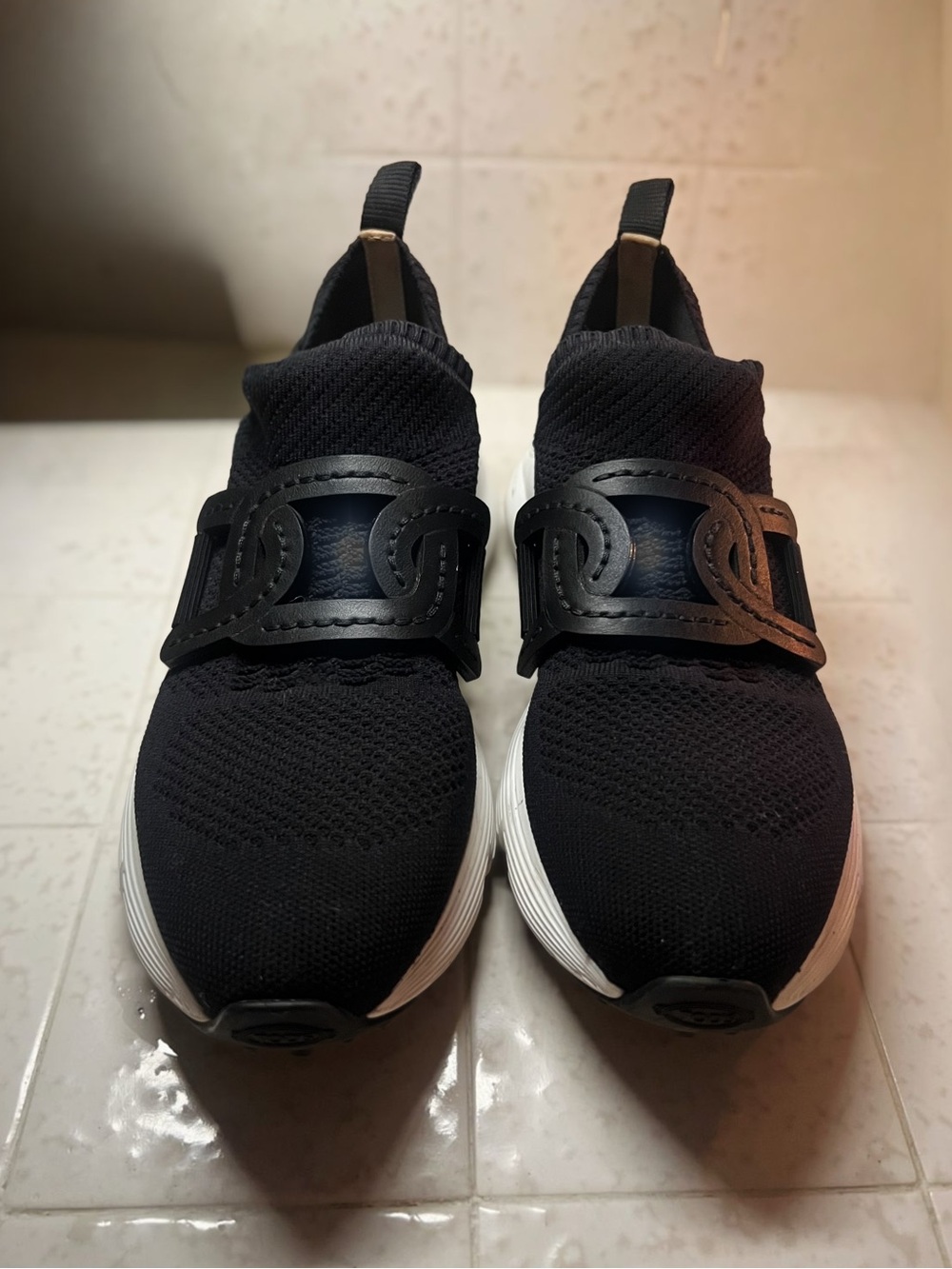 Tod’s Black Kate Sneakers in Technical Fabric – Size 10 - Gently Used